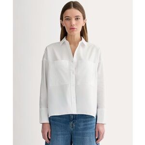 Everlane The Boxy Oxford Button Down Pocket Front Shirt XXS